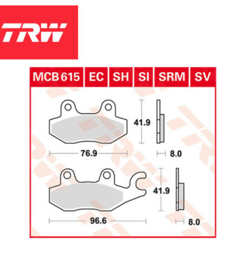 Pastillas-de-freno-delantera-izquierda-sinterizadas-offroad-SI-TRW-LTR450